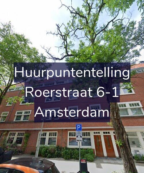 Foto gevel Huurpuntentelling voor Roerstraat 6-1, Amsterdam