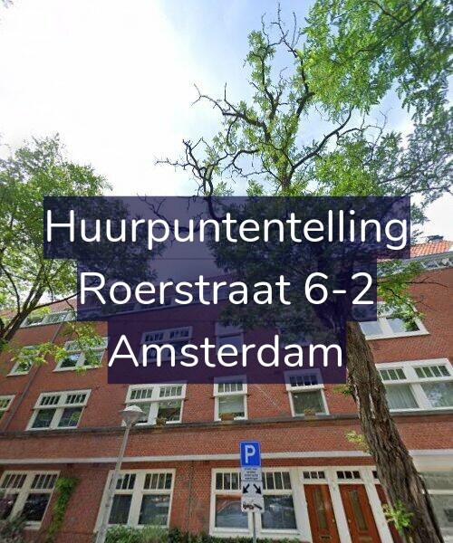 Foto gevel Huurpuntentelling voor Roerstraat 6-2, Amsterdam