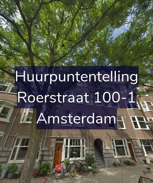 Foto gevel Huurpuntentelling voor Roerstraat 100-1, Amsterdam