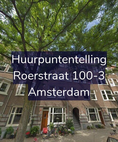Foto gevel Huurpuntentelling voor Roerstraat 100-3, Amsterdam