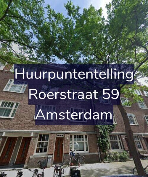 Foto gevel Huurpuntentelling voor Roerstraat 59, Amsterdam