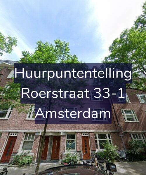 Foto gevel Huurpuntentelling voor Roerstraat 33-1, Amsterdam