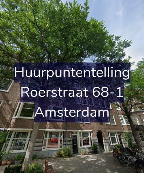 Foto gevel Huurpuntentelling voor Roerstraat 68-1, Amsterdam