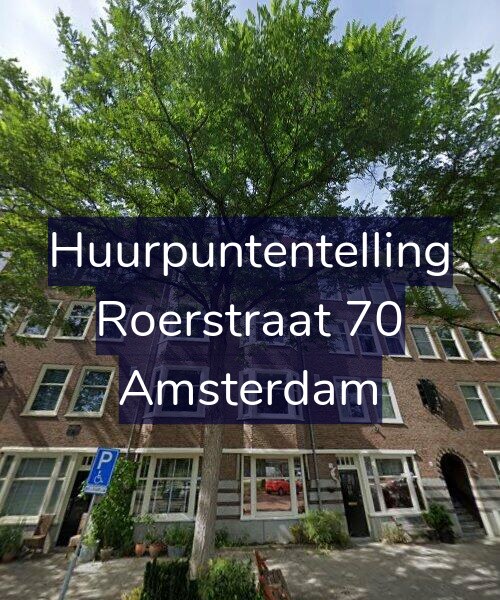 Foto gevel Huurpuntentelling voor Roerstraat 70, Amsterdam