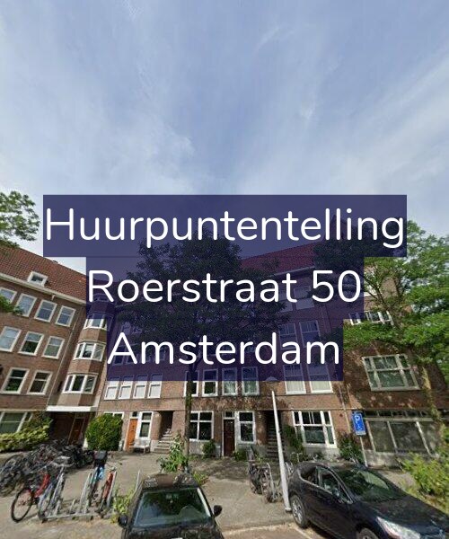 Foto gevel Huurpuntentelling voor Roerstraat 50, Amsterdam