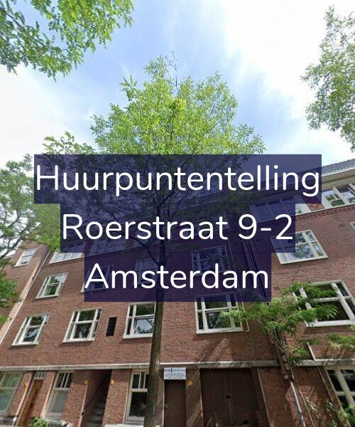 Foto gevel Huurpuntentelling voor Roerstraat 9-2, Amsterdam