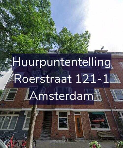 Foto gevel Huurpuntentelling voor Roerstraat 121-1, Amsterdam