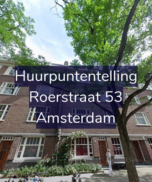 Foto gevel Huurpuntentelling voor Roerstraat 53, Amsterdam
