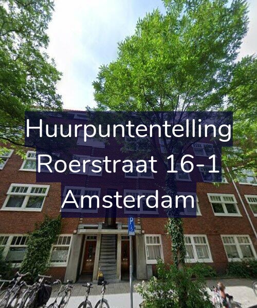Foto gevel Huurpuntentelling voor Roerstraat 16-1, Amsterdam