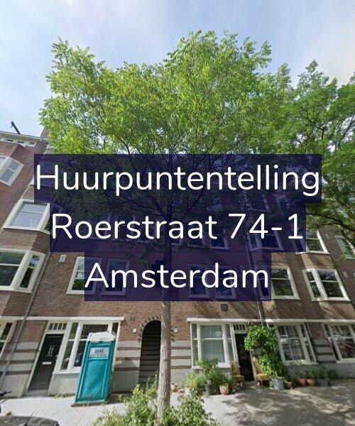 Foto gevel Huurpuntentelling voor Roerstraat 74-1, Amsterdam