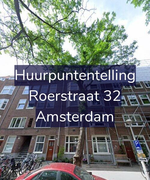 Foto gevel Huurpuntentelling voor Roerstraat 32, Amsterdam