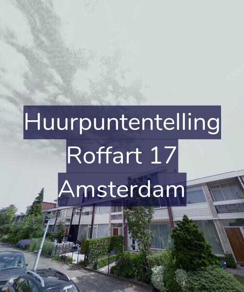 Foto gevel Huurpuntentelling voor Roffart 17, Amsterdam
