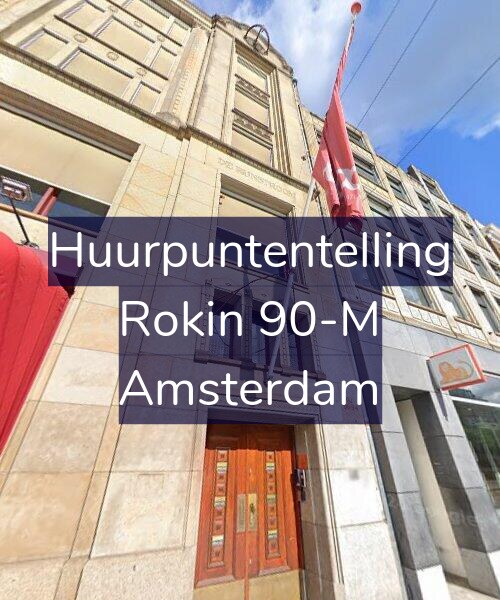 Foto gevel Huurpuntentelling voor Rokin 90-M, Amsterdam