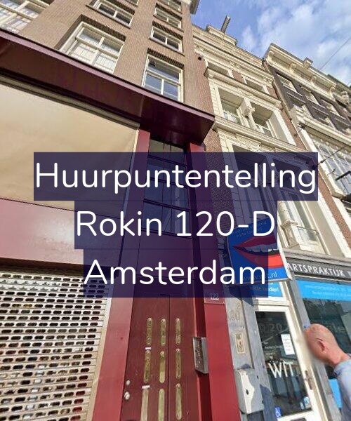Foto gevel Huurpuntentelling voor Rokin 120-D, Amsterdam