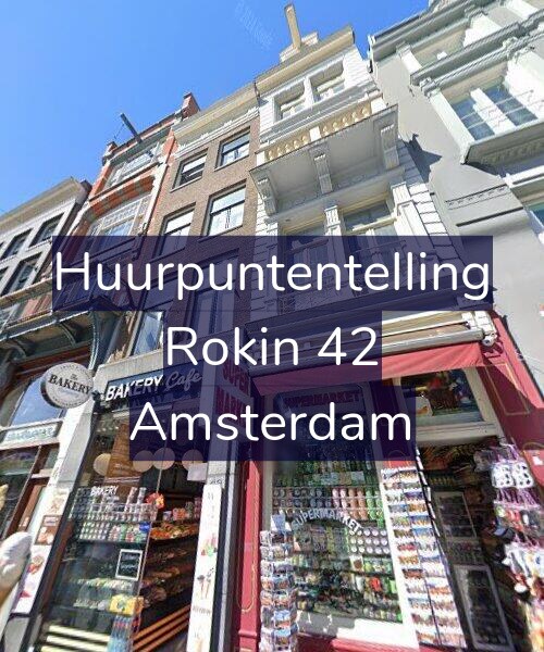 Foto gevel Huurpuntentelling voor Rokin 42, Amsterdam