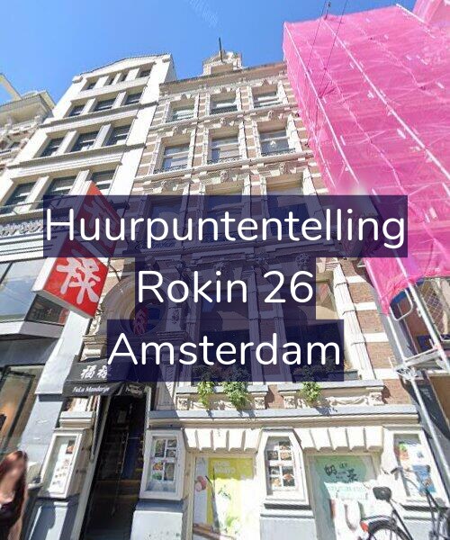 Foto gevel Huurpuntentelling voor Rokin 26, Amsterdam