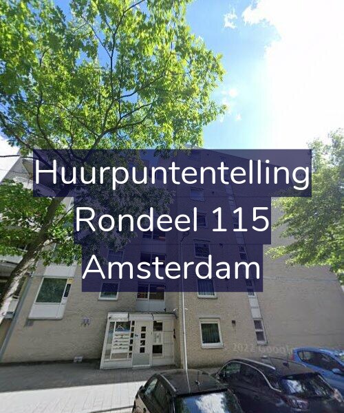 Foto gevel Huurpuntentelling voor Rondeel 115, Amsterdam