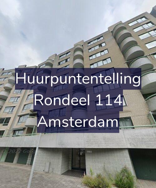 Foto gevel Huurpuntentelling voor Rondeel 114, Amsterdam