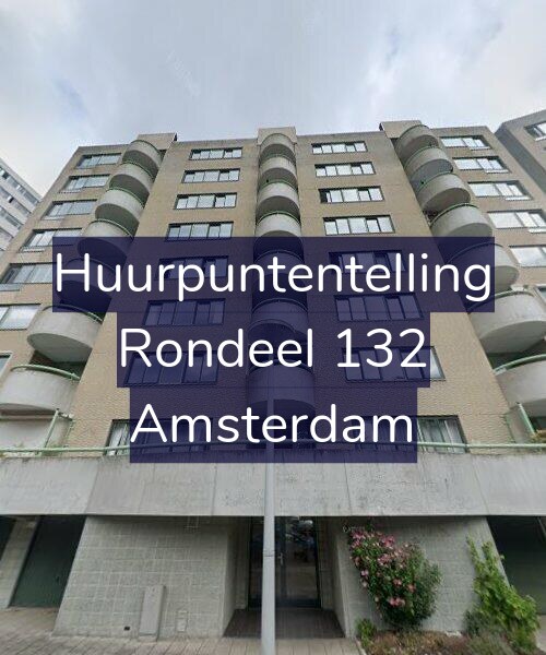 Foto gevel Huurpuntentelling voor Rondeel 132, Amsterdam
