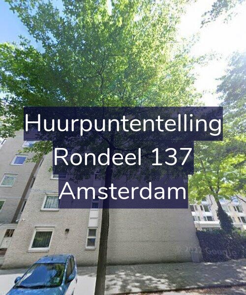 Foto gevel Huurpuntentelling voor Rondeel 137, Amsterdam