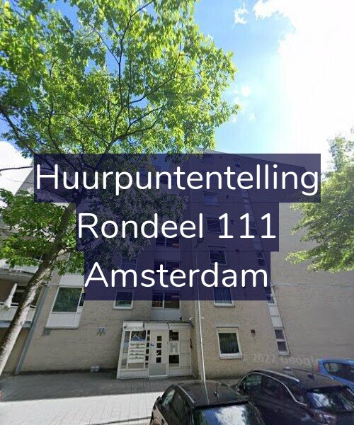Foto gevel Huurpuntentelling voor Rondeel 111, Amsterdam