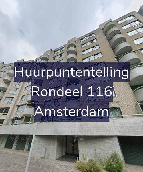 Foto gevel Huurpuntentelling voor Rondeel 116, Amsterdam