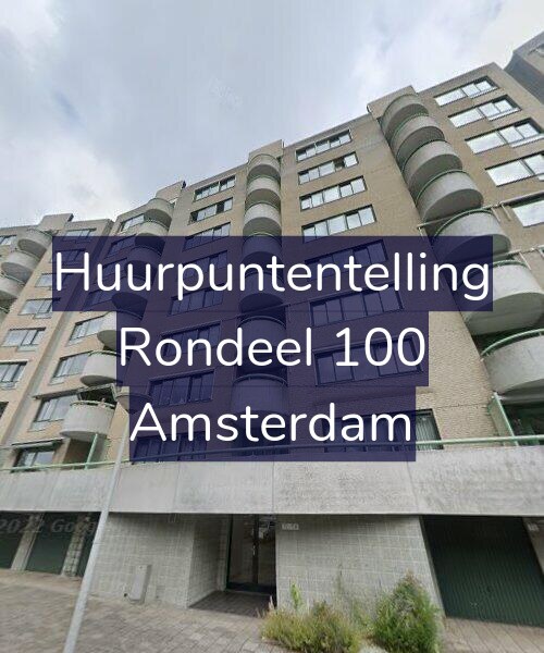 Foto gevel Huurpuntentelling voor Rondeel 100, Amsterdam