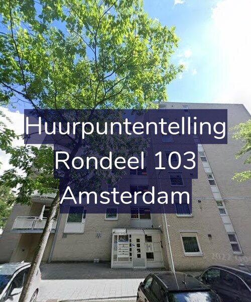 Foto gevel Huurpuntentelling voor Rondeel 103, Amsterdam