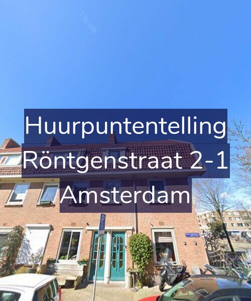 Foto gevel Huurpuntentelling voor Röntgenstraat 2-1, Amsterdam