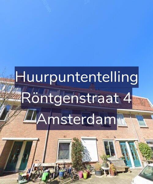 Foto gevel Huurpuntentelling voor Röntgenstraat 4, Amsterdam