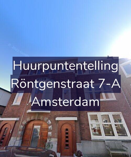 Foto gevel Huurpuntentelling voor Röntgenstraat 7-A, Amsterdam