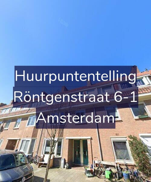 Foto gevel Huurpuntentelling voor Röntgenstraat 6-1, Amsterdam