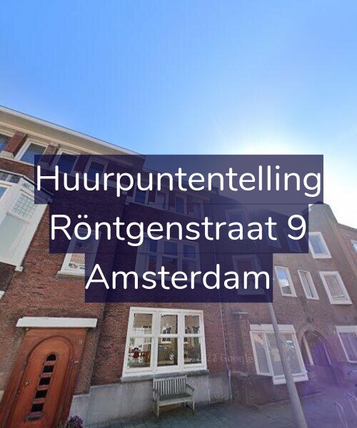 Foto gevel Huurpuntentelling voor Röntgenstraat 9, Amsterdam
