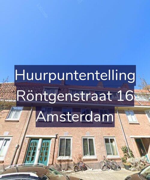 Foto gevel Huurpuntentelling voor Röntgenstraat 16, Amsterdam