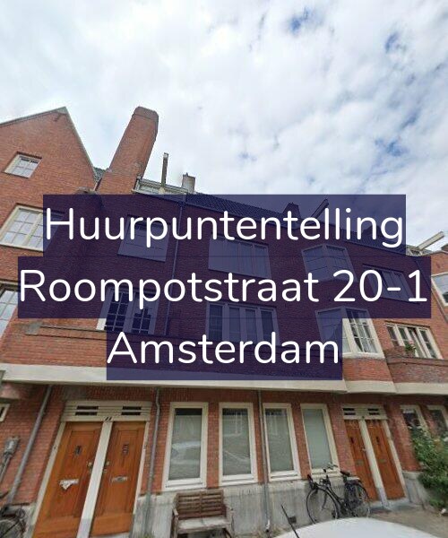 Foto gevel Huurpuntentelling voor Roompotstraat 20-1, Amsterdam