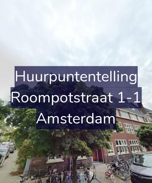 Foto gevel Huurpuntentelling voor Roompotstraat 1-1, Amsterdam