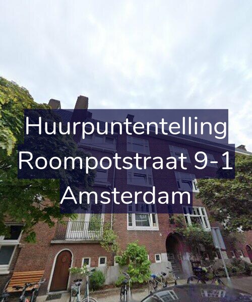 Foto gevel Huurpuntentelling voor Roompotstraat 9-1, Amsterdam