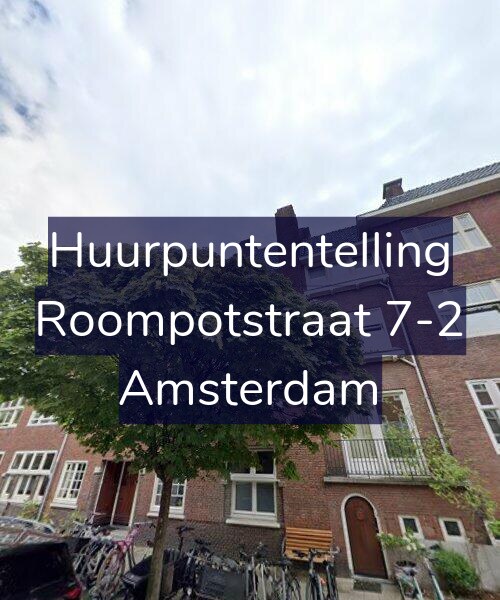 Foto gevel Huurpuntentelling voor Roompotstraat 7-2, Amsterdam