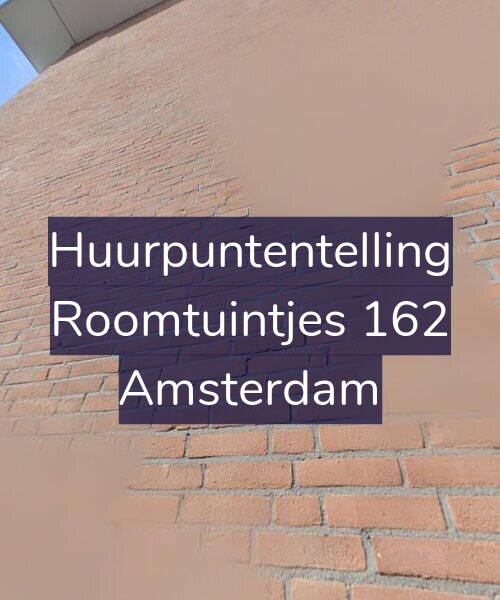 Foto gevel Huurpuntentelling voor Roomtuintjes 162, Amsterdam