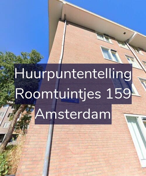 Foto gevel Huurpuntentelling voor Roomtuintjes 159, Amsterdam