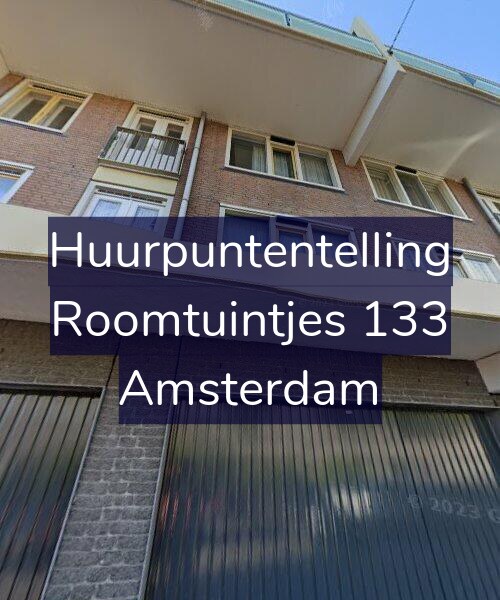 Foto gevel Huurpuntentelling voor Roomtuintjes 133, Amsterdam