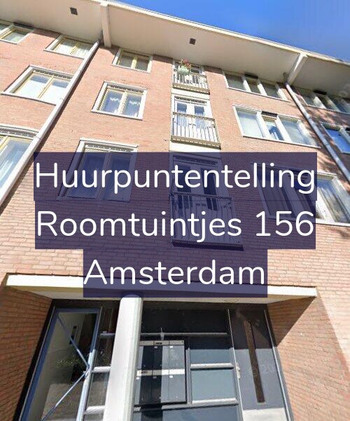 Foto gevel Huurpuntentelling voor Roomtuintjes 156, Amsterdam