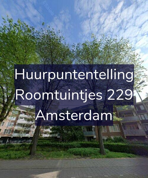 Foto gevel Huurpuntentelling voor Roomtuintjes 229, Amsterdam