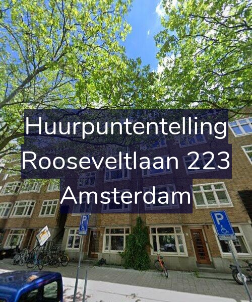Foto gevel Huurpuntentelling voor Rooseveltlaan 223, Amsterdam
