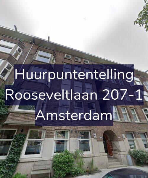 Foto gevel Huurpuntentelling voor Rooseveltlaan 207-1, Amsterdam