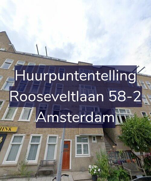 Foto gevel Huurpuntentelling voor Rooseveltlaan 58-2, Amsterdam