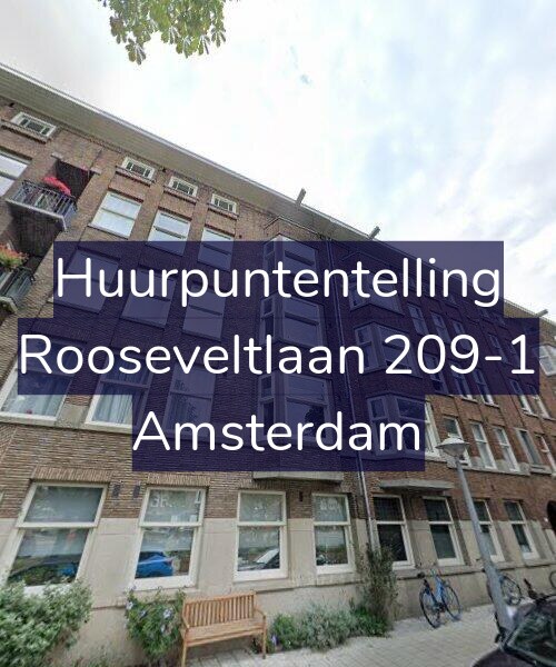 Foto gevel Huurpuntentelling voor Rooseveltlaan 209-1, Amsterdam