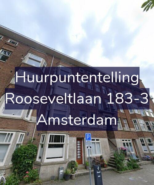 Foto gevel Huurpuntentelling voor Rooseveltlaan 183-3, Amsterdam