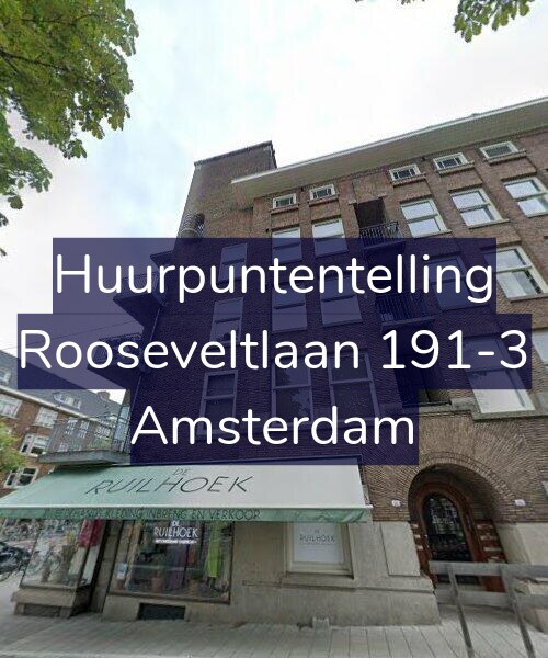 Foto gevel Huurpuntentelling voor Rooseveltlaan 191-3, Amsterdam