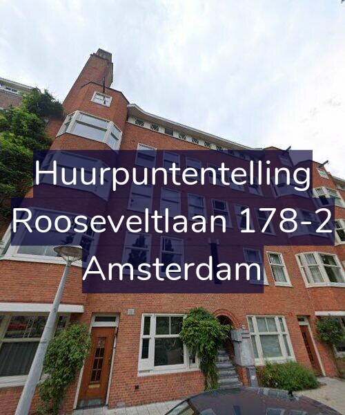 Foto gevel Huurpuntentelling voor Rooseveltlaan 178-2, Amsterdam